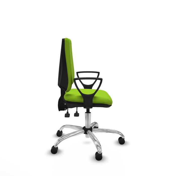 PIQUERAS Y CRESPO Silla de oficina Elche color Pistacho con mecanismo Asincro