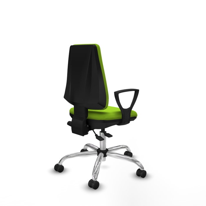 PIQUERAS Y CRESPO Silla de oficina Elche color Pistacho con mecanismo Asincro