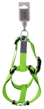 Wouapy Arnés para Perro Basic Line, Color Verde, Talla Ajustable 40 mm (74-117 cm)