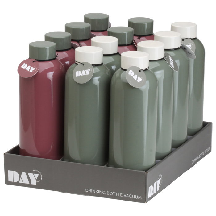 Day Termo Botella 500 Ml Acero Inoxidable, Plástico y Silicona Day Termo Botella 500 Ml Acero Inoxidable, Plástico y Silicona