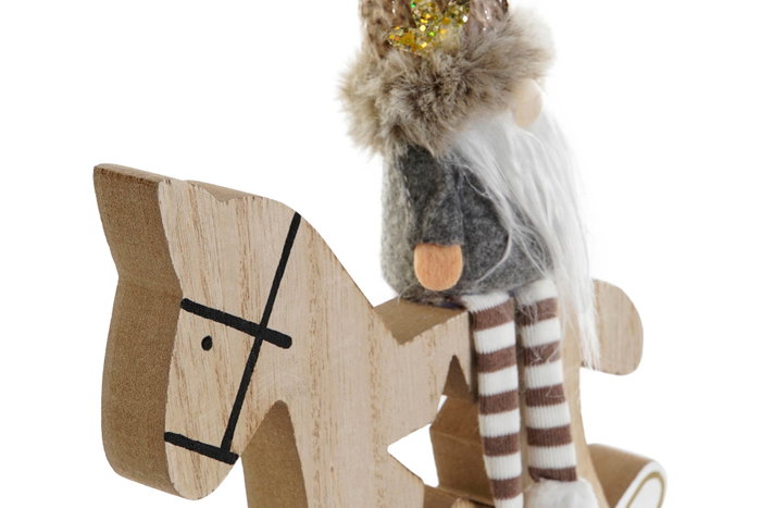 DKD Home Decor Figura de Madera Caballito Surtido DKD Home Decor Figura de Madera Caballito Surtido