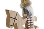 DKD Home Decor Figura de Madera Caballito Surtido