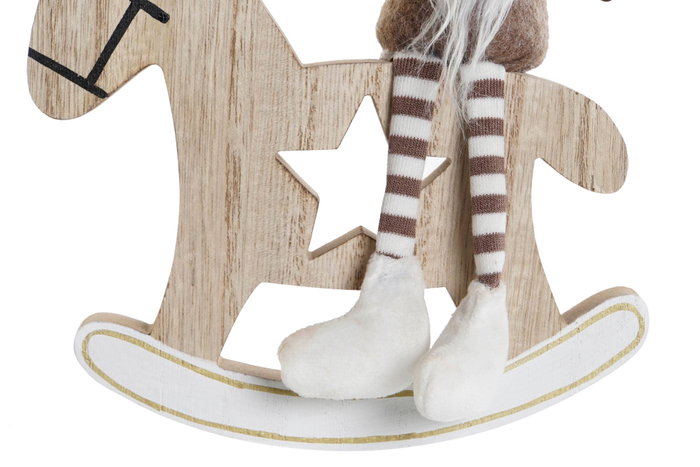 DKD Home Decor Figura de Madera Caballito Surtido DKD Home Decor Figura de Madera Caballito Surtido