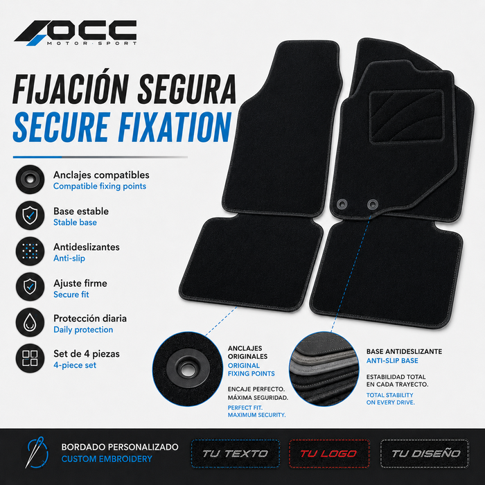OCC Design Alfombrilla a Medida Ford Focus III (2011-2015) 5Pz OCC Design Alfombrilla a Medida Ford Focus III (2011-2015) 5Pz