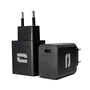 Crosscall 1301229999215 Cargador de red USB-C 20W, universal para smartphone, enchufe tipo C, negro