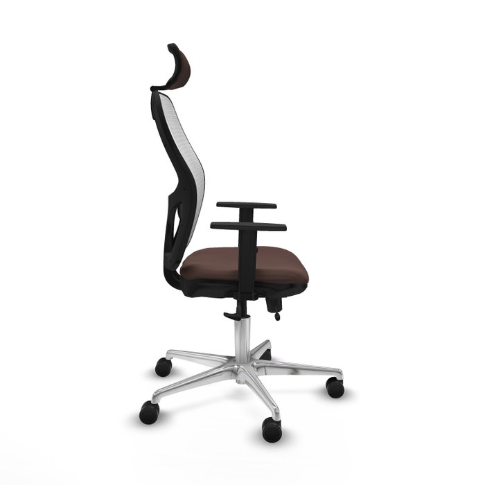 PIQUERAS Y CRESPO Silla de oficina Jorquera con Mecanismo Sincro/Traslack Marrón y Blanco PIQUERAS Y CRESPO Silla de oficina Jorquera con Mecanismo Sincro/Traslack Marrón y Blanco