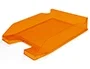 Q-connect Bandeja sobremesa plástico naranja transparente 240x70x340 mm