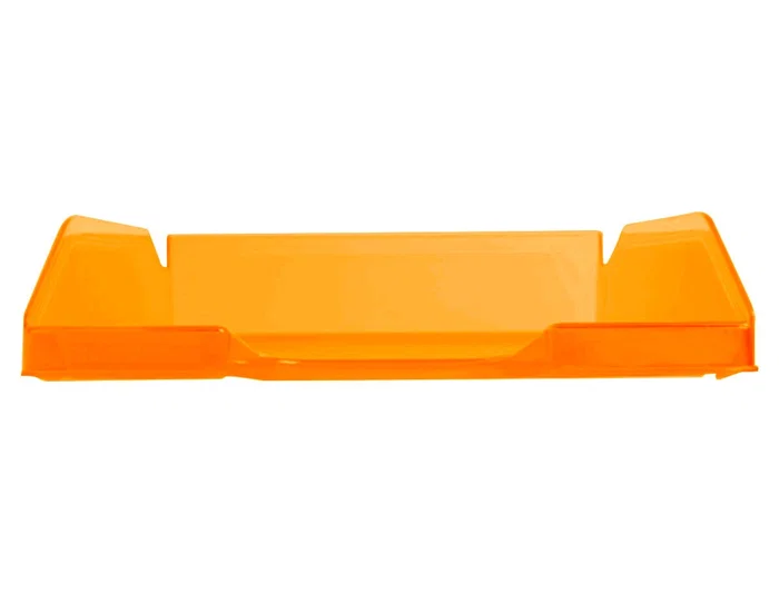 Q-connect Bandeja sobremesa plástico naranja transparente 240x70x340 mm
