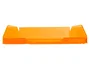 Q-connect Bandeja sobremesa plástico naranja transparente 240x70x340 mm