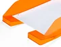 Q-connect Bandeja sobremesa plástico naranja transparente 240x70x340 mm