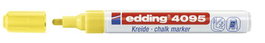 Marcador Tiza Liquida Edding 4095 Conico Amarillo Neon (Set de 10)