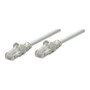 Intellinet Cable de Red Patch Cord RJ45 Cat6 UTP 2 metros Gris con Hebelschutz, Conectores Chapados en Oro, AWG 24, CCA