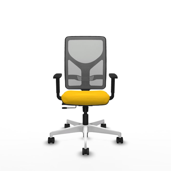 PIQUERAS Y CRESPO Silla de oficina Motilla con mecanismo Sincro/Traslack Amarillo y Gris PIQUERAS Y CRESPO Silla de oficina Motilla con mecanismo Sincro/Traslack Amarillo y Gris