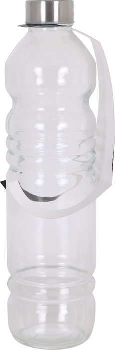 Anna Botella de Vidrio 1L con Tapa Metálica, 8x31cm (12 Unidades)