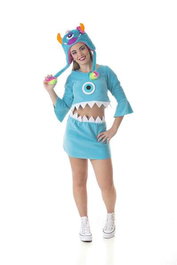 Disfraz para Adultos Azul Monstruo (2 Piezas)