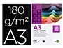 Liderpapel Cartulina A3 180g/m2 Negro Paquete de 100 Hojas