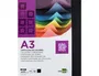 Liderpapel Cartulina A3 180g/m2 Negro Paquete de 100 Hojas