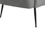 DKD Home Decor Sofá Scandi Gris Negro 129 x 75 x 73 cm
