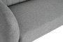 DKD Home Decor Sofá Scandi Gris Negro 129 x 75 x 73 cm
