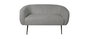 DKD Home Decor Sofá Scandi Gris Negro 129 x 75 x 73 cm
