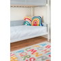 DKD Home Decor Colcha de Poliéster con Bordado Floral Blanco, 270x270x1 cm