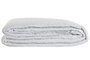 DKD Home Decor Colcha de Poliéster con Bordado Floral Blanco, 270x270x1 cm