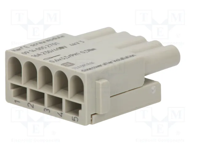 HARTING Han-Modular® Módulo Conector Hembra 5 Pines HARTING Han-Modular® Módulo Conector Hembra 5 Pines