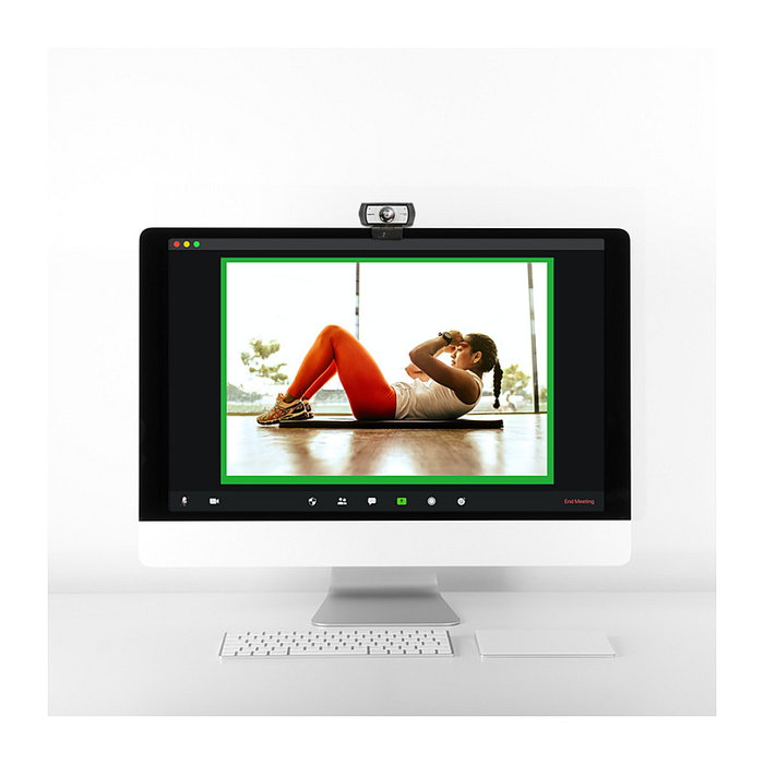 LogiLink Webcam 1080p FHD con doble micrófono y enfoque manual de 120° LogiLink Webcam 1080p FHD con doble micrófono y enfoque manual de 120°