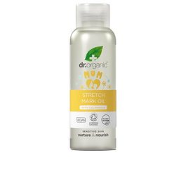 Dr. Organic Aceite para Estrías Multiusos 100 ml - Embarazo, Piel Seca, 94.99% Orgánico Certificado COSMOS - Con Caléndula, Aceite de Girasol y Almendra