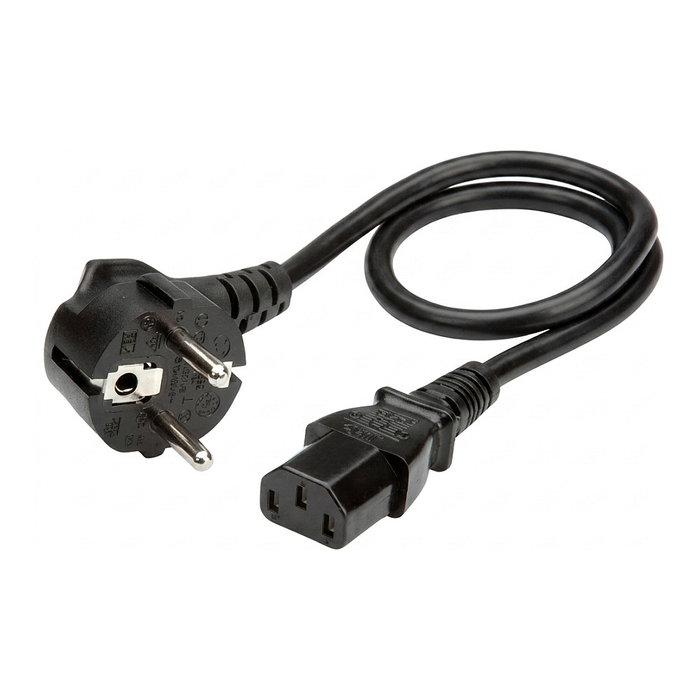 ROLINE Cable de alimentación IEC recto, 0,6 m, negro ROLINE Cable de alimentación IEC recto, 0,6 m, negro