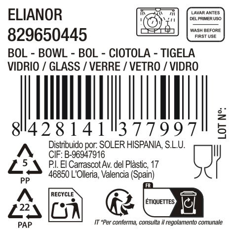 La Mediterranea Bol Elianor ø14cm 340ml