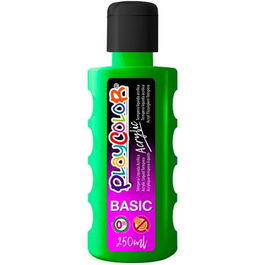 Playcolor Pintura Acrílica Basic Botella 250 mL Verde Oscuro
