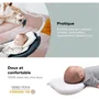 Babymoov Soporte Ergonómico para la Cabeza Lovenest Original Blanco para Bebés Recién Nacidos, Previene Plagiocefalia, Algodón