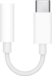 Apple Adaptador USB-C a Jack 3,5 mm Blanco (MU7E2ZM/A) para iPad MacBook Auriculares