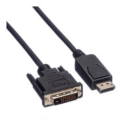 VALUE DP-DVILSOH2M Cable DisplayPort a DVI-D Macho a Macho 2 Metros LSZH