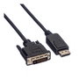 VALUE Cable DisplayPort a DVI-D 2 m Macho a Macho DP-DVILSOH2M - Dual Link, 1.1, Negro, WQXGA 2560x1600