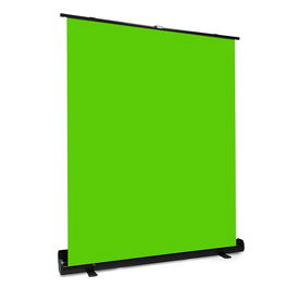 Phoenix - Panel Chroma Plegable para Streaming, Fondo Verde 185x150 cm con Mecanismo Neumático, Portátil y Antiarrugas, Ideal para Creadores de Contenido y Videollamadas
