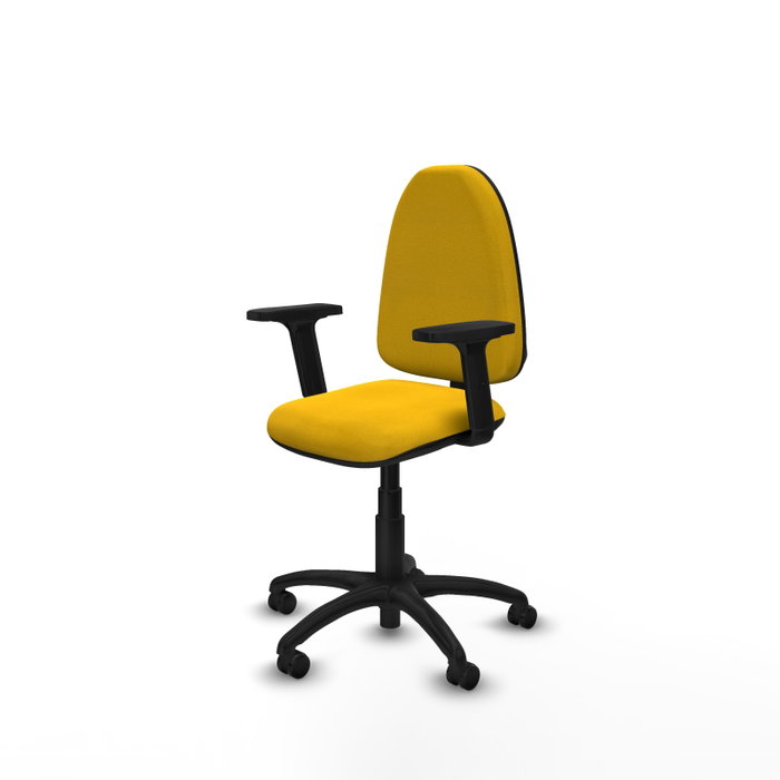 PIQUERAS Y CRESPO Silla de oficina Aýna Amarilla con Brazos 2D PIQUERAS Y CRESPO Silla de oficina Aýna Amarilla con Brazos 2D