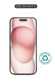 eSTUFF Titan Shield INFINITE Protector de Pantalla de Vidrio Templado 9H 10 uds para iPhone 16 Pro Max (Transparente, Compatible con Funda, Pack Bulk)