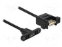 DeLOCK Cable USB 2.0 con conectores hembra Micro-B y Tipo-A de 1 m