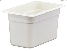 Cubeta Policarbonato Blanco GN 1/4 de 10 cm (Set de 6)