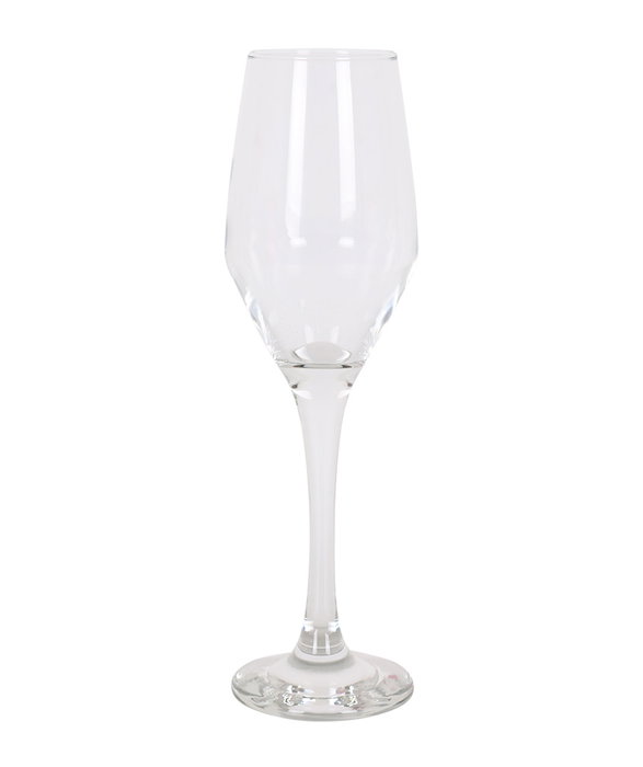 ELLA Set de 6 Copas Champán Flauta, Vidrio, 23 cm de Altura, 230 ml - (Ell533F) (4 Cajas)