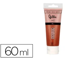 Liderpapel Pintura acrílica tubo de plástico de 60 ml color Marrón