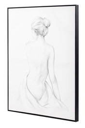 DKD Home Decor Cuadro Moderno Blanco Negro Lienzo Pino 82.5 x 4.5 x 102.5 cm (2 Unidades)