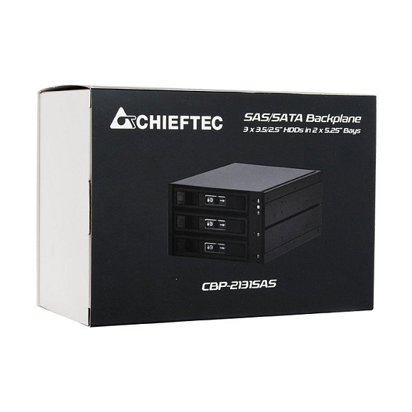Chieftec CBP-2131SAS Panel de instalación Negro Chieftec CBP-2131SAS Panel de instalación Negro