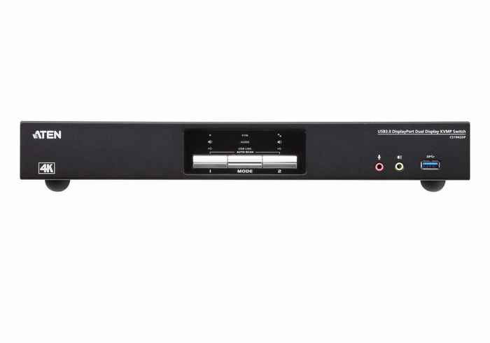 Aten CS1942DP Conmutador KVM de 2 Puertos USB 3.1 con DisplayPort Dual 4K a 4096x2160 60Hz, HDCP, con Cables Incluidos Aten CS1942DP Conmutador KVM de 2 Puertos USB 3.1 con DisplayPort Dual 4K a 4096x2160 60Hz, HDCP, con Cables Incluidos