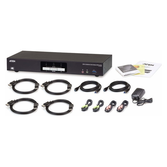 Aten CS1942DP Switch KVM de 2 Puertos con Dual DisplayPort 4K 60Hz y USB 3.0