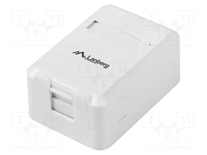 Lanberg OK1-0001-W Roseta de pared de 1 puerto Keystone Blanco Lanberg OK1-0001-W Roseta de pared de 1 puerto Keystone Blanco
