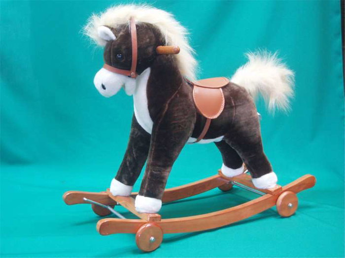 Peluche Caballo Balancín Mediano con Sonido y Movimiento 74x63 cm - Juguete para Niños +18 Meses Peluche Caballo Balancín Mediano con Sonido y Movimiento 74x63 cm - Juguete para Niños +18 Meses