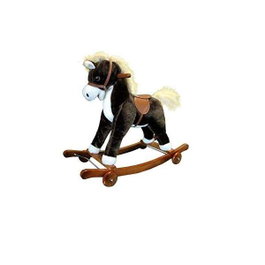 Peluche Caballo Balancín Mediano con Sonido y Movimiento 74x63 cm - Juguete para Niños +18 Meses
